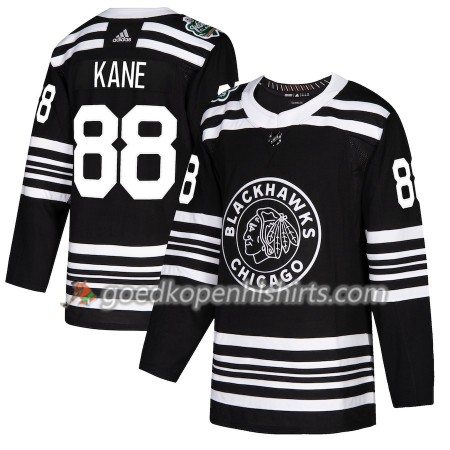 Chicago Blackhawks Patrick Kane 88 2019 Winter Classic Adidas Zwart Authentic Shirt - Mannen